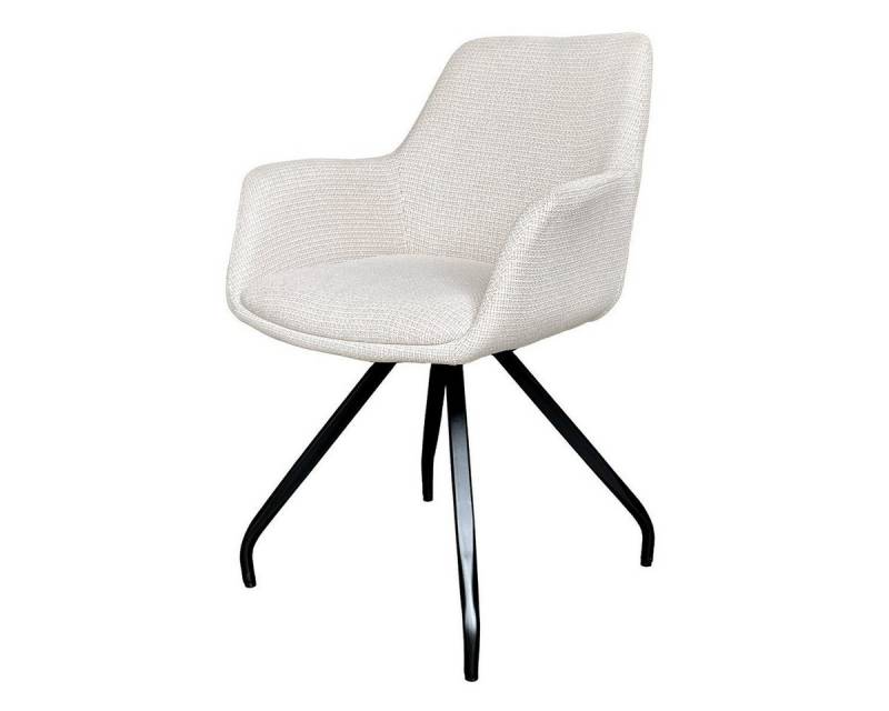 Natur24 Esszimmerstuhl Duke 2er Set Stühle 61x86x60 cm Stoff Stahl Beige Natur24 Esszimmerstuhl Duke 2er Set Stühle 61x86x60 cm Stoff Stahl Beige von Natur24