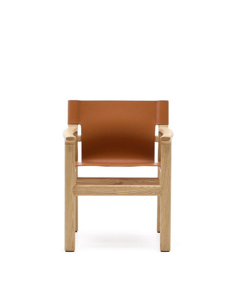 Natur24 Esszimmerstuhl Jan Stuhl 63 x 80 x 58 cm Recycelte Lederfasern Eschenholz Braun Natur Natur24 Esszimmerstuhl Jan Stuhl 63 x 80 x 58 cm Recycelte Lederfasern Eschenholz Braun Natur von Natur24