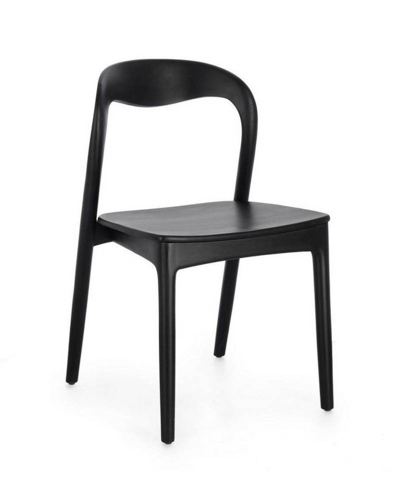 Natur24 Esszimmerstuhl Miley 2er Set Stühle 47 x 53 x 82 cm Teak Schwarz Natur24 Esszimmerstuhl Miley 2er Set Stühle 47 x 53 x 82 cm Teak Schwarz von Natur24