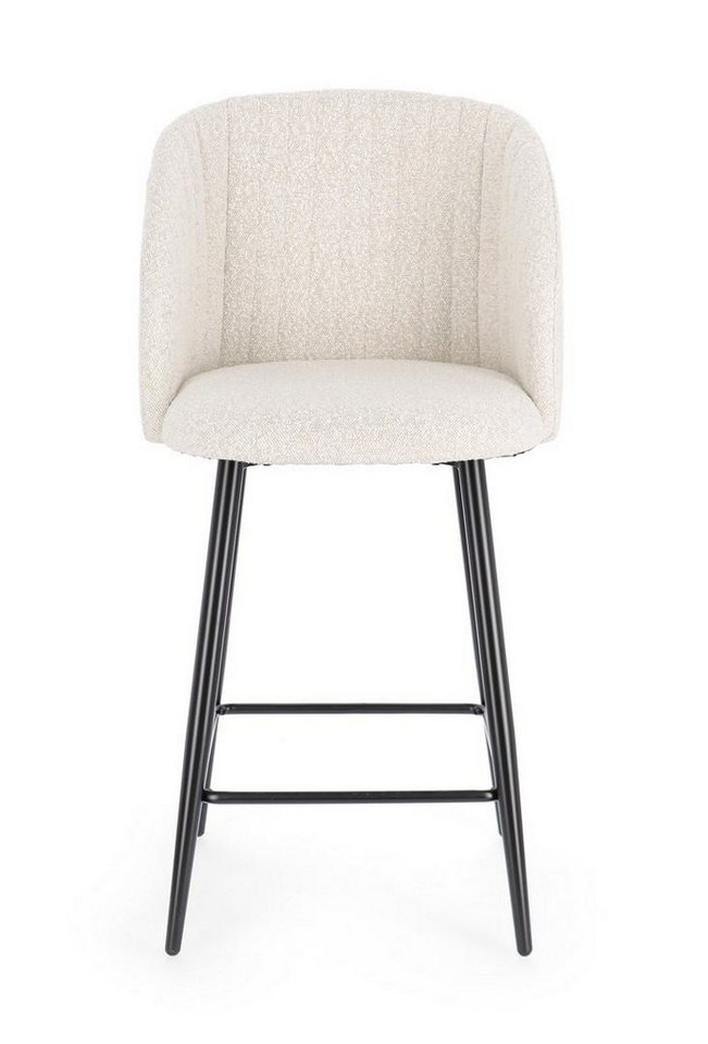 Natur24 Esszimmerstuhl Queen 2er Set Barhocker 59 x 97 x 53 cm Sperrholz Stahl Polyester von Natur24