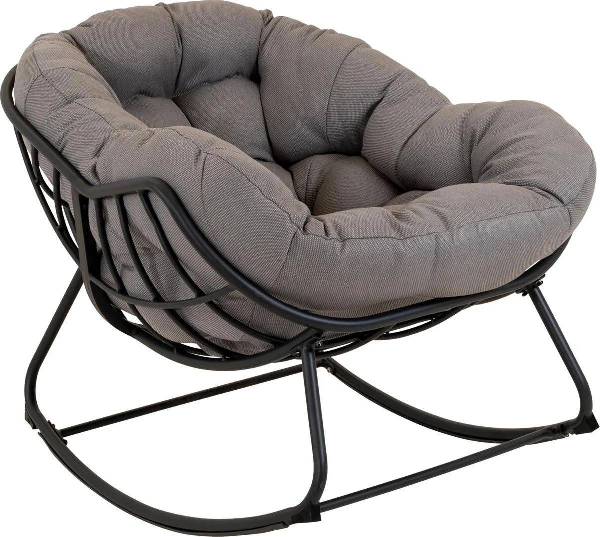 Natur24 Gartenstuhl Schaukelstuhl Cozy Stone Aluminium Olefin Schwarz Grau Natur24 Gartenstuhl Schaukelstuhl Cozy Stone Aluminium Olefin Schwarz Grau von Natur24