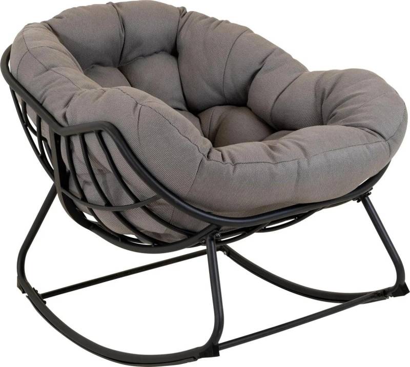 Natur24 Gartenstuhl Schaukelstuhl Cozy Stone Aluminium Olefin Schwarz Grau Natur24 Gartenstuhl Schaukelstuhl Cozy Stone Aluminium Olefin Schwarz Grau von Natur24