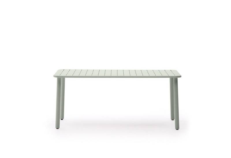 Natur24 Gartentisch Brai Outdoor-Tisch 90 x 180 x 76 cm Stahl Grün von Natur24