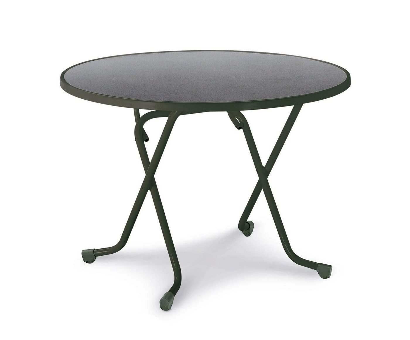 Natur24 Gartentisch Dublin Klapptisch Stahl Anthrazit 100 x 100 x 73 cm von Natur24
