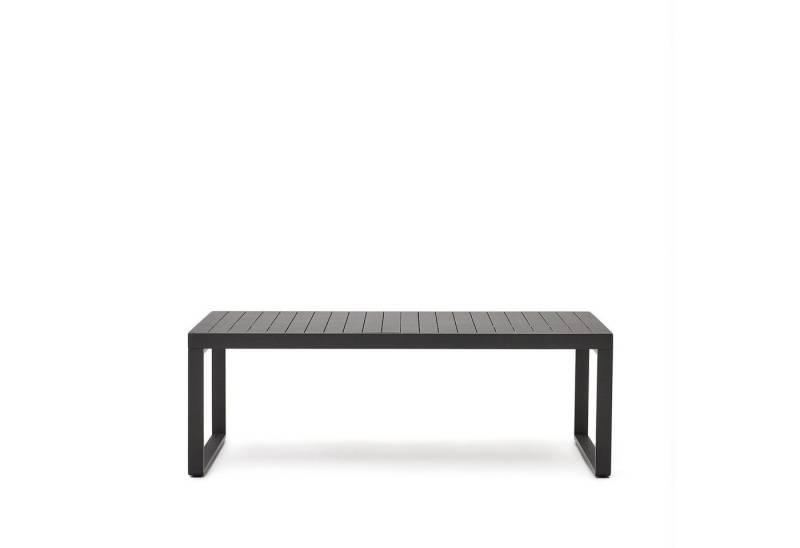 Natur24 Gartentisch Gartentisch Galdana 220/ 340 x 76 x 100,5 cm Aluminium Dunkelgrau von Natur24