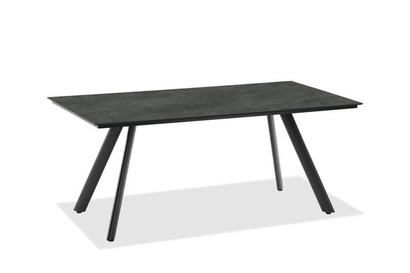Natur24 Gartentisch Gartentisch Noha 220x95 Tischplatte HPL Graphit Stativprofil Anthrazit von Natur24