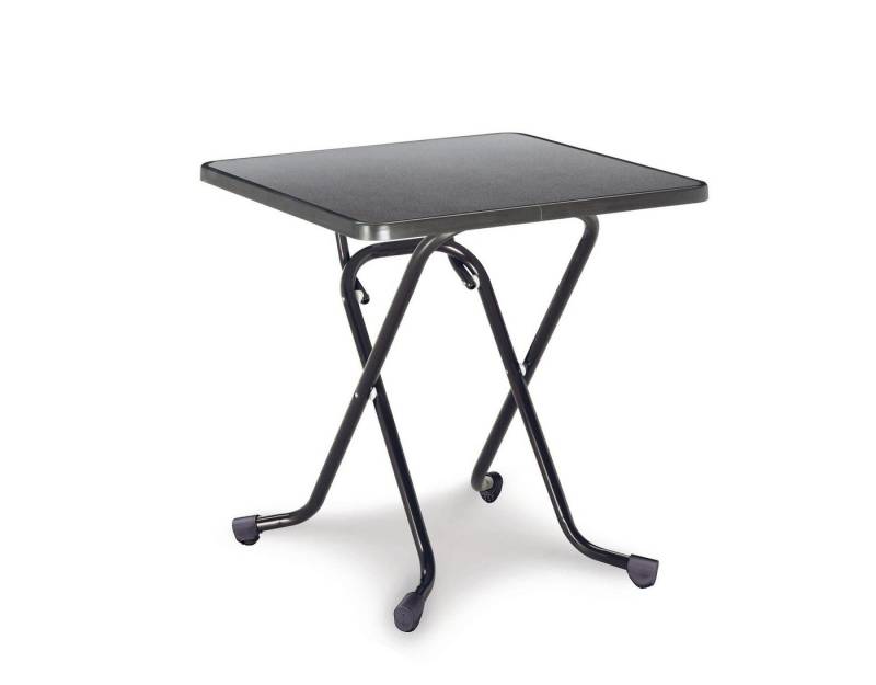 Natur24 Gartentisch Madrid Klapptisch Stahl Anthrazit 67 x 67 x 73 cm von Natur24