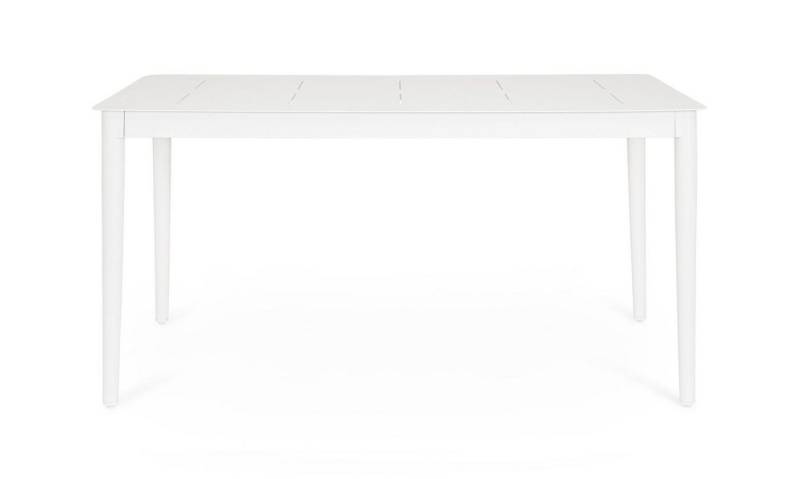 Natur24 Gartentisch Nebula Tisch 160 x 90 x 75 cm Aluminium Weiß von Natur24