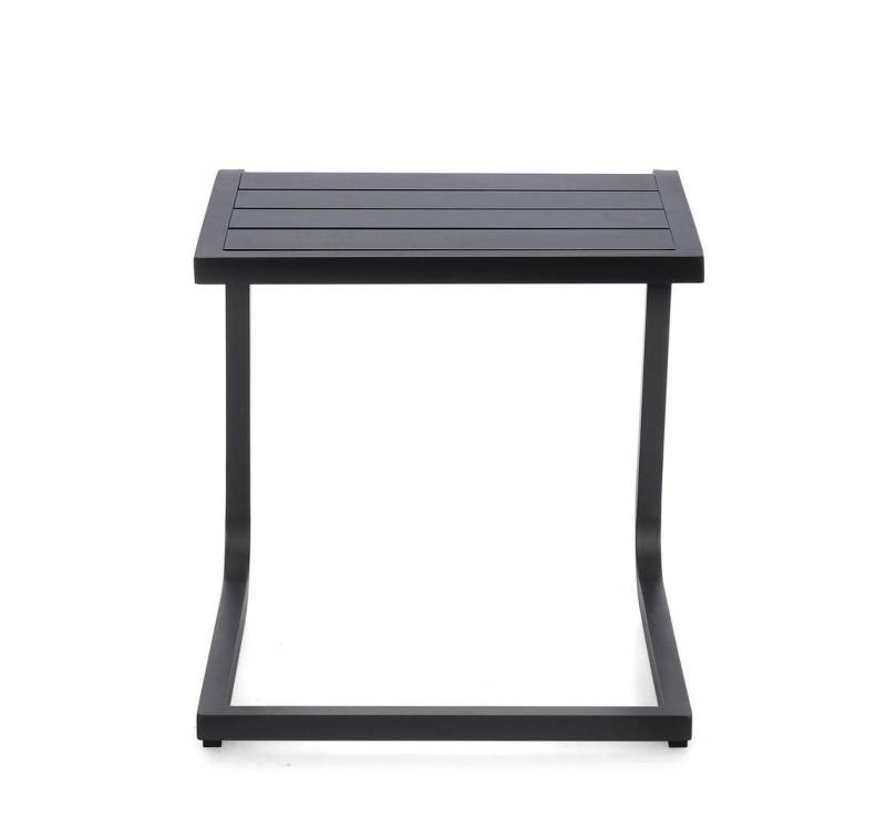 Natur24 Gartentisch Taylor 2er Set Beistelltisch 40.0 x 41 x 40.0 cm Aluminium Dunkelgrau von Natur24