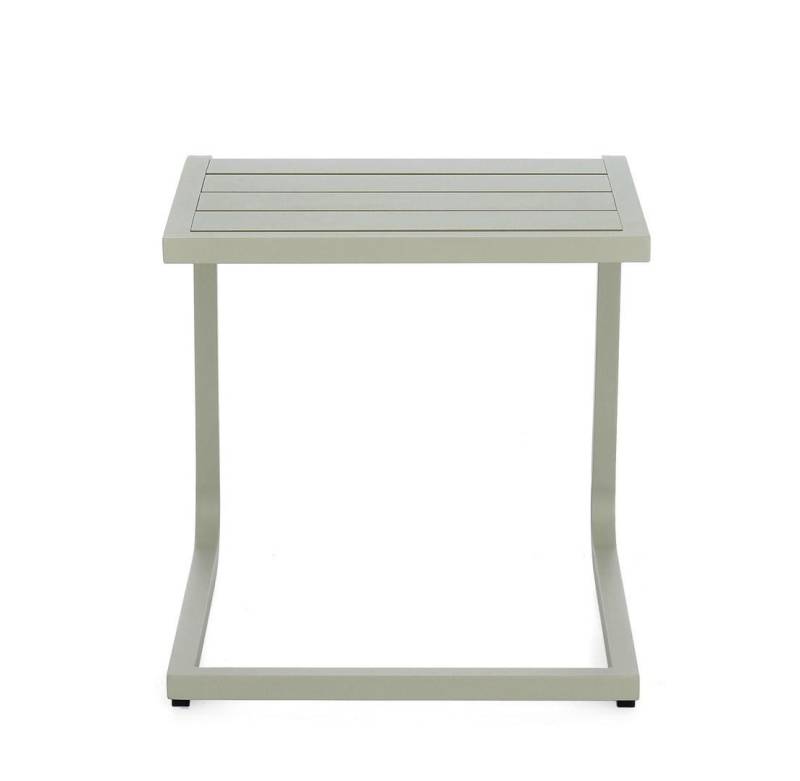 Natur24 Gartentisch Taylor 2er Set Beistelltisch 40.0 x 41 x 40.0 cm Aluminium Grau von Natur24