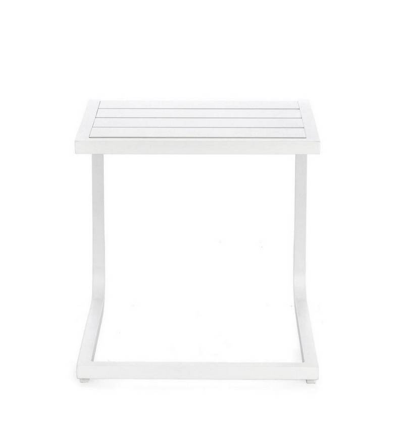 Natur24 Gartentisch Taylor 2er Set Beistelltisch 40.0 x 41 x 40.0 cm Aluminium Weiß von Natur24
