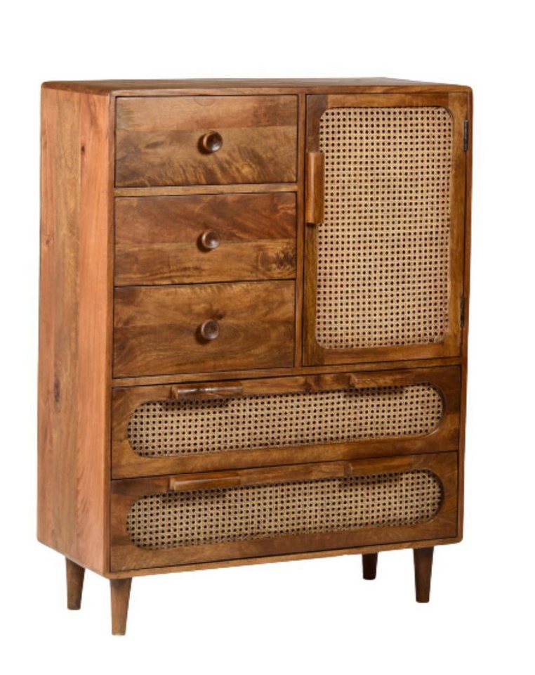 Natur24 Highboard Brix Anna Highboard 87x116x38 cm Mangoholz Natur von Natur24