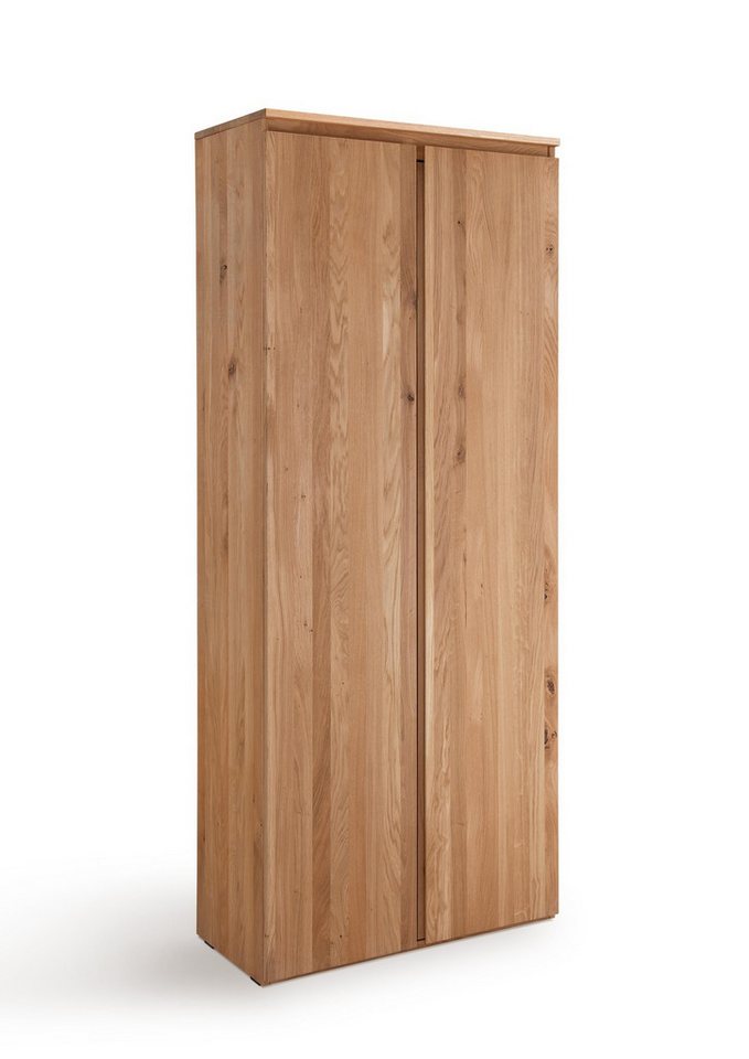 Natur24 Highboard Livorno Aktenschrank Eichenholz Natur 80 x 39 x 194 cm von Natur24