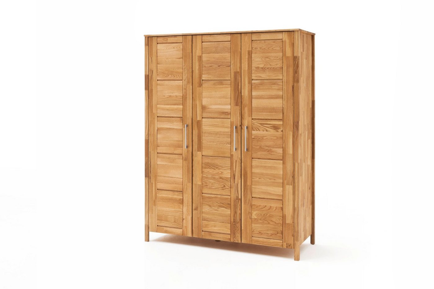 Natur24 Kleiderschrank Kleiderschrank Schrank 3-türig Zenna Wildeiche von Natur24