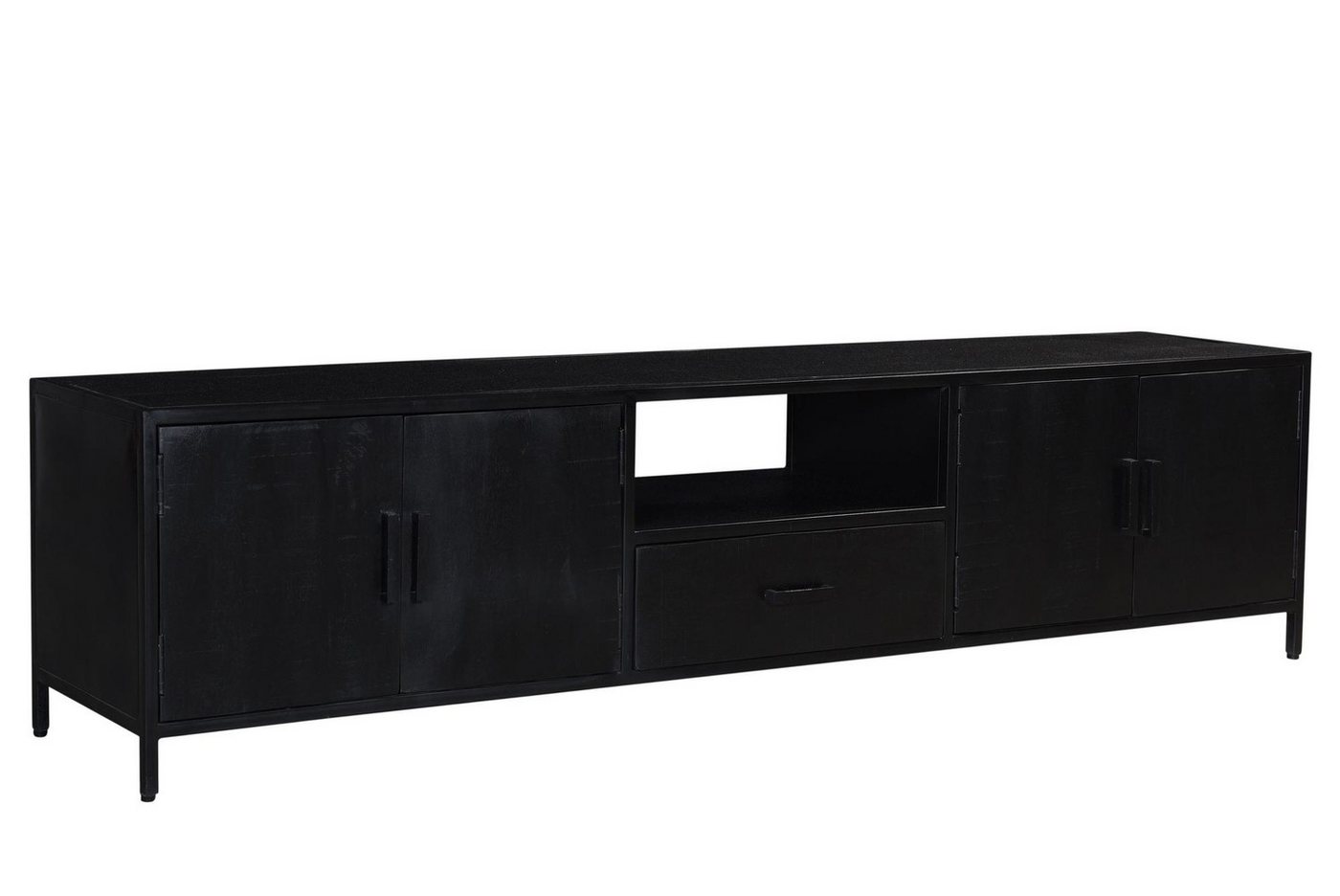 Natur24 Lowboard Kala Lowboard 220x50x40 cm Mangoholz Stahl Schwarz Natur24 Lowboard Kala Lowboard 220x50x40 cm Mangoholz Stahl Schwarz von Natur24