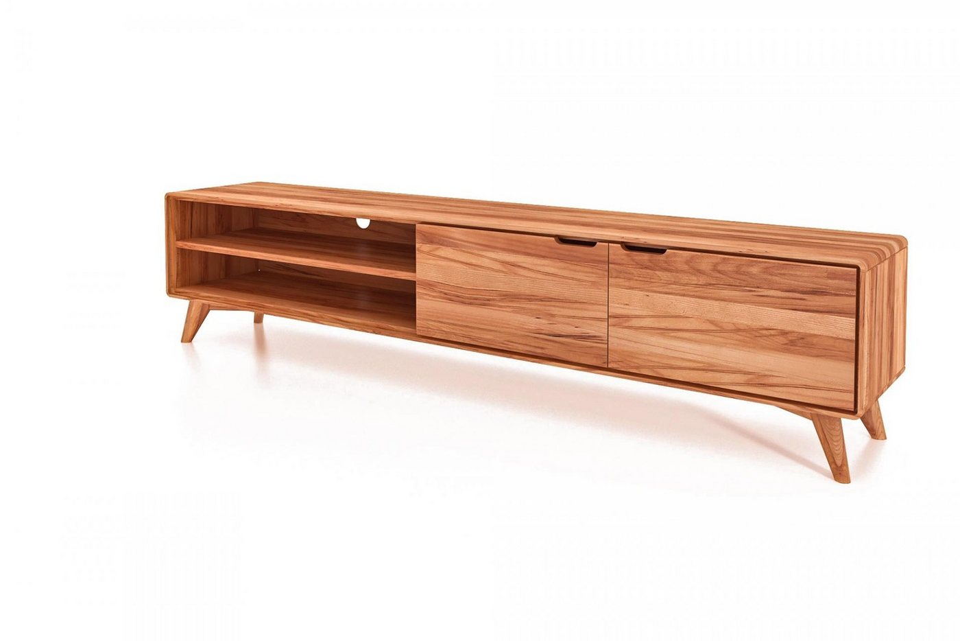 Natur24 Lowboard TV-Board Gerg Kernbuche 220x40x48 mit 2 Türen und 2 offenen Fächern Natur24 Lowboard TV-Board Gerg Kernbuche 220x40x48 mit 2 Türen und 2 offenen Fächern von Natur24
