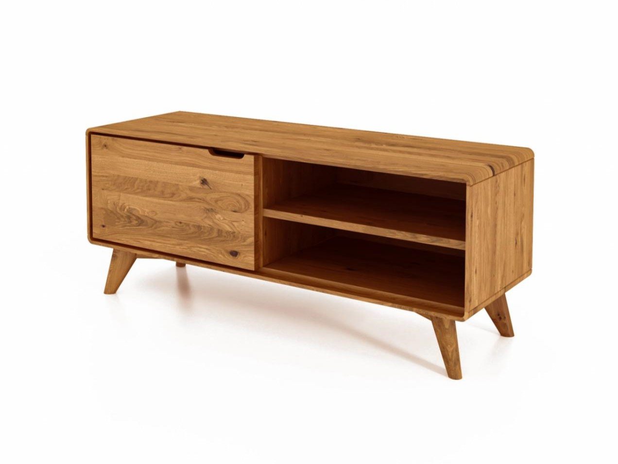 Natur24 Lowboard TV-Board Gerg Wildeiche 120x40x48 mit 1 Tür und 2 offenen Fächern Natur24 Lowboard TV-Board Gerg Wildeiche 120x40x48 mit 1 Tür und 2 offenen Fächern von Natur24