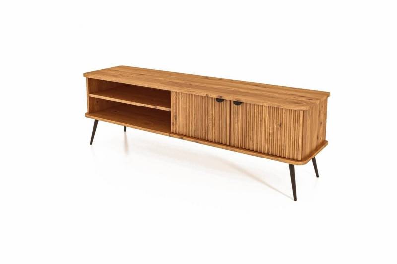Natur24 Lowboard TV-Board Tula Wildeiche massiv 180x46x57 Riffelfront Natur24 Lowboard TV-Board Tula Wildeiche massiv 180x46x57 Riffelfront von Natur24