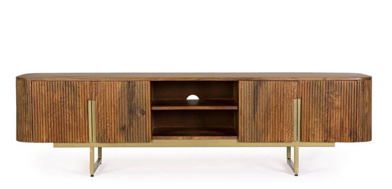 Natur24 Lowboard TV-Board Vilas 180 x 40 x 45 cm Mangoholz und Stahl Lowoard Natur24 Lowboard TV-Board Vilas 180 x 40 x 45 cm Mangoholz und Stahl Lowoard von Natur24