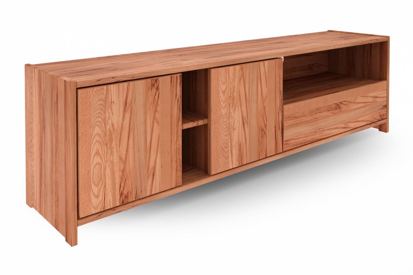 Natur24 Lowboard TV-Board Zigo Kernbuche 189x41x54 mit 1 Schublade 2 Türen 3 Fächern Natur24 Lowboard TV-Board Zigo Kernbuche 189x41x54 mit 1 Schublade 2 Türen 3 Fächern von Natur24