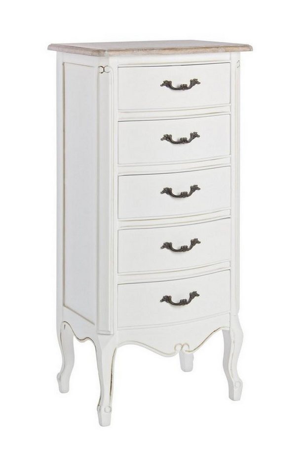 Natur24 Nachtkonsole Justine Kommode 48 x 35 x 100 cm Holz Weiß Natur24 Nachtkonsole Justine Kommode 48 x 35 x 100 cm Holz Weiß von Natur24