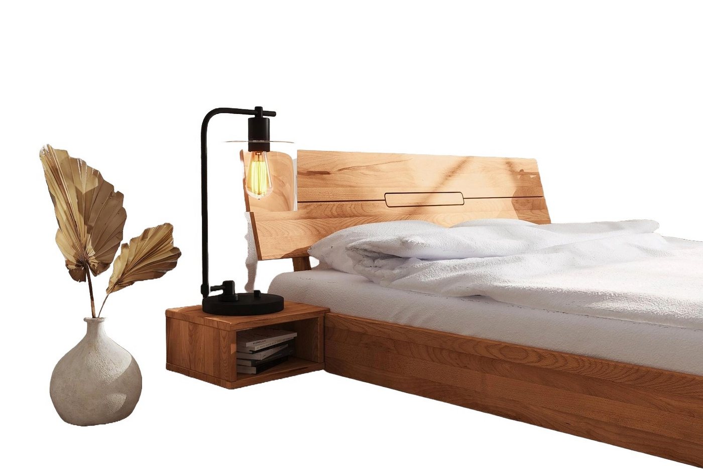 Natur24 Nachttisch Nachttisch Hängend Bento 3 Kernbuche 35x31x17cm mit offenem Fach Natur24 Nachttisch Nachttisch Hängend Bento 3 Kernbuche 35x31x17cm mit offenem Fach von Natur24