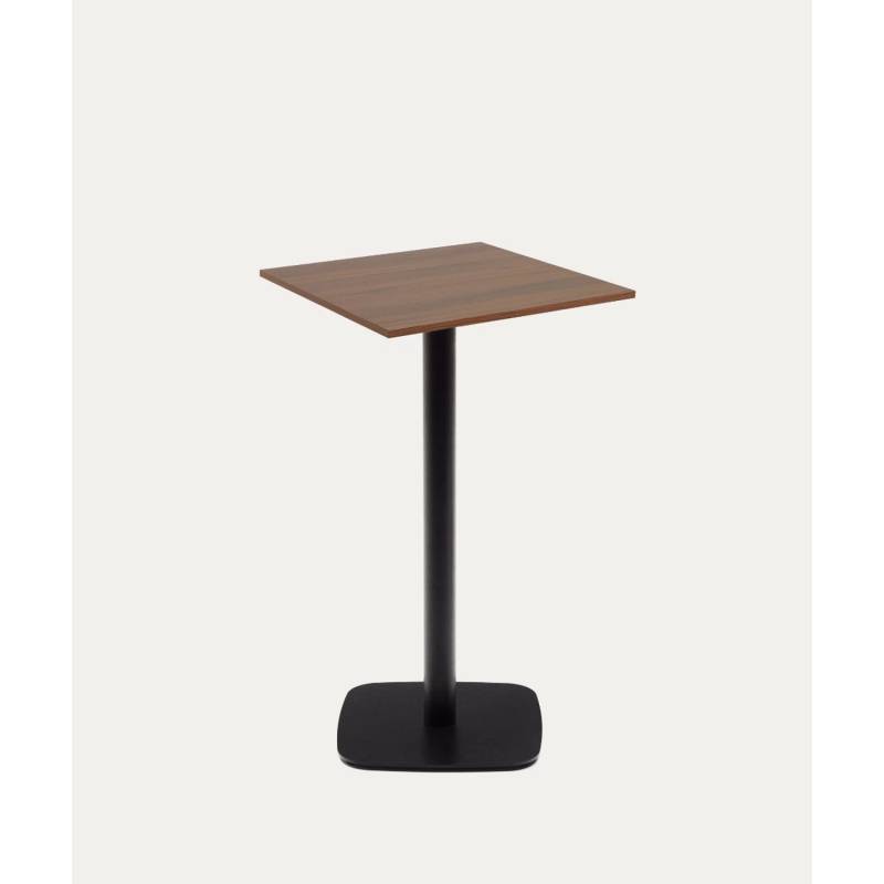 Natur24 Outdoor- Tisch Dina 60 x 98 x 60 cm Stahl, Phenolplatte schwarz, braun Outdoor von Natur24
