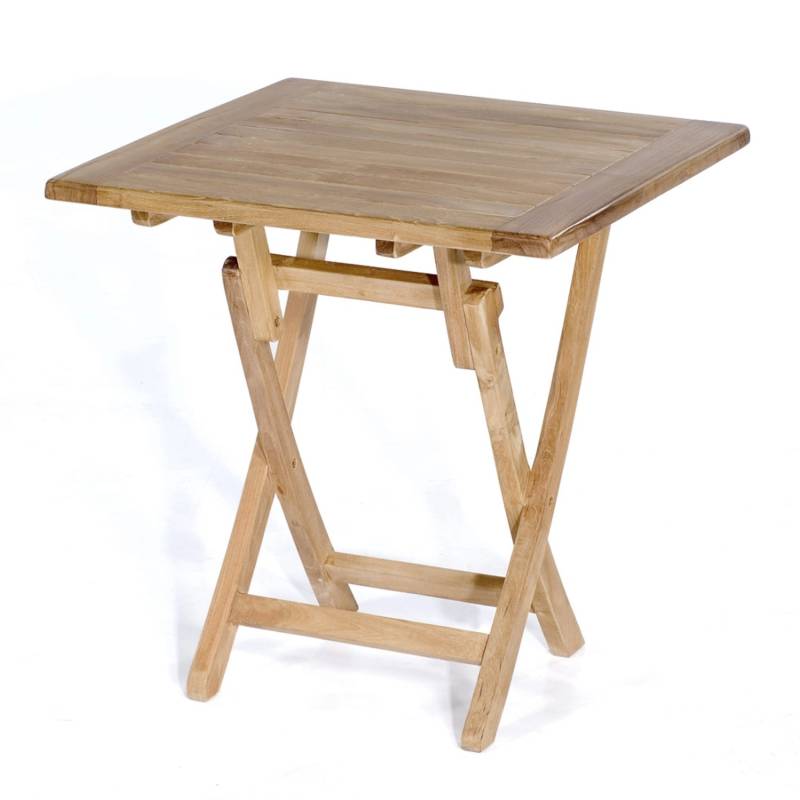 Natur24 Perth Klapptisch 70x70 Teakholz Braun von Natur24