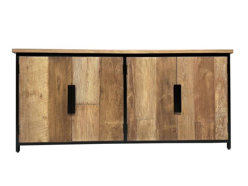 Natur24 Sideboard Tomar Sideboard 185x85x40 cm Teak Natur von Natur24