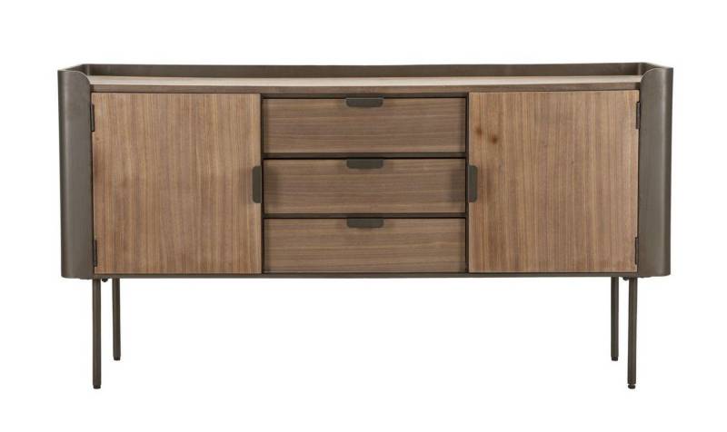 Natur24 Sideboard Toronto Sideboard 145 x 76 x 47 cm Metall Tanne Braun Natur24 Sideboard Toronto Sideboard 145 x 76 x 47 cm Metall Tanne Braun von Natur24