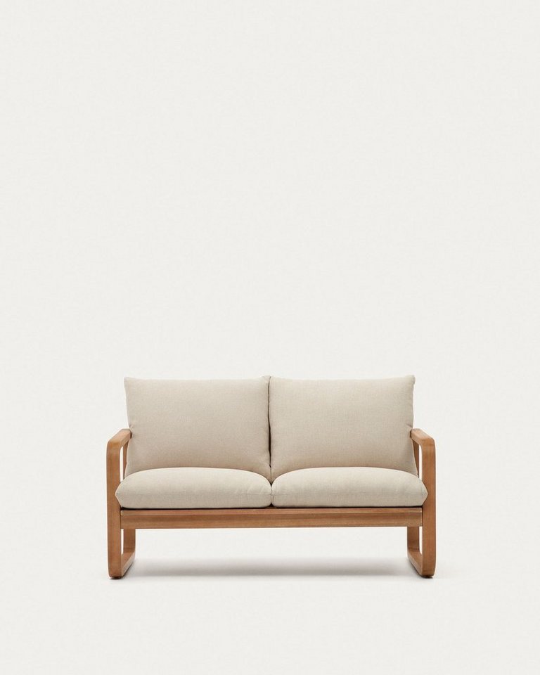 Natur24 Sofa 2-Sitzer-Gartensofa Sacaleta 142 x 82 x 78 cm Eukalyptusholz von Natur24
