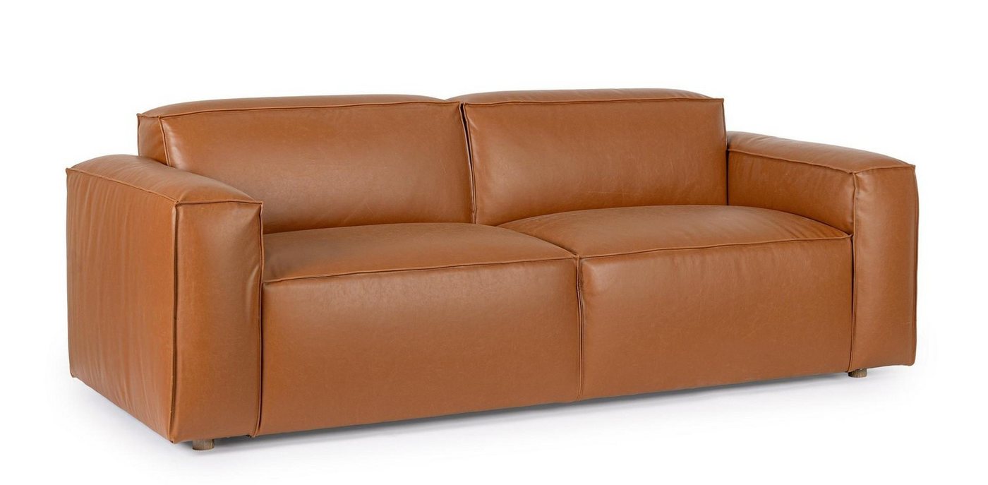Natur24 Sofa Joseph Sofa 3-Sitzer 216 x 77 x 94 cm Polyurethan Esche Braun Natur24 Sofa Joseph Sofa 3-Sitzer 216 x 77 x 94 cm Polyurethan Esche Braun von Natur24