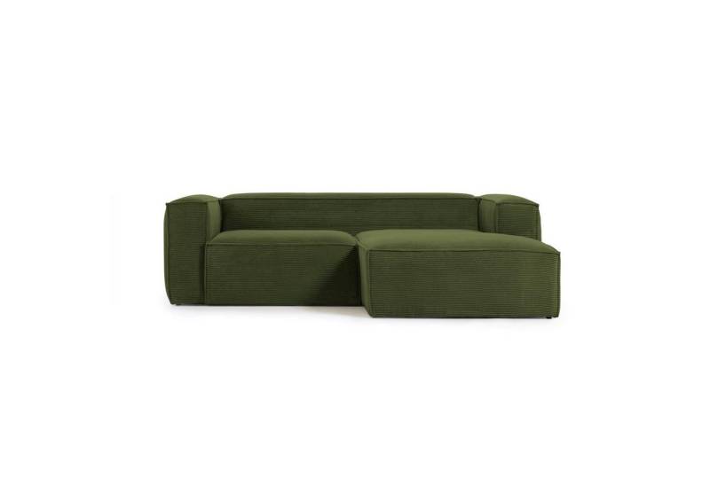 Natur24 Sofa Sofa Blok 2-Sitzer mit Longchair rechts grün 240cm Couch Natur24 Sofa Sofa Blok 2-Sitzer mit Longchair rechts grün 240cm Couch von Natur24