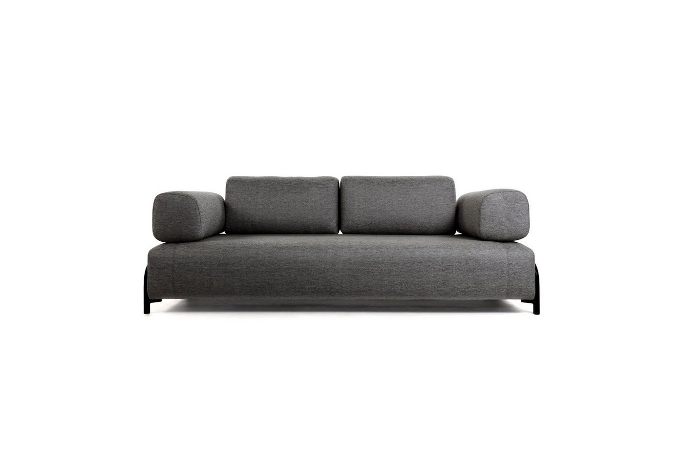 Natur24 Sofa Sofa Compo 3-Sitzer dunkelgrau 232cm Couch von Natur24