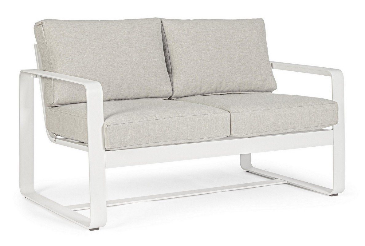 Natur24 Sofa Sofa Merrigan 134x84x78cm Aluminium Sofa Couch Polster Garten Natur24 Sofa Sofa Merrigan 134x84x78cm Aluminium Sofa Couch Polster Garten von Natur24