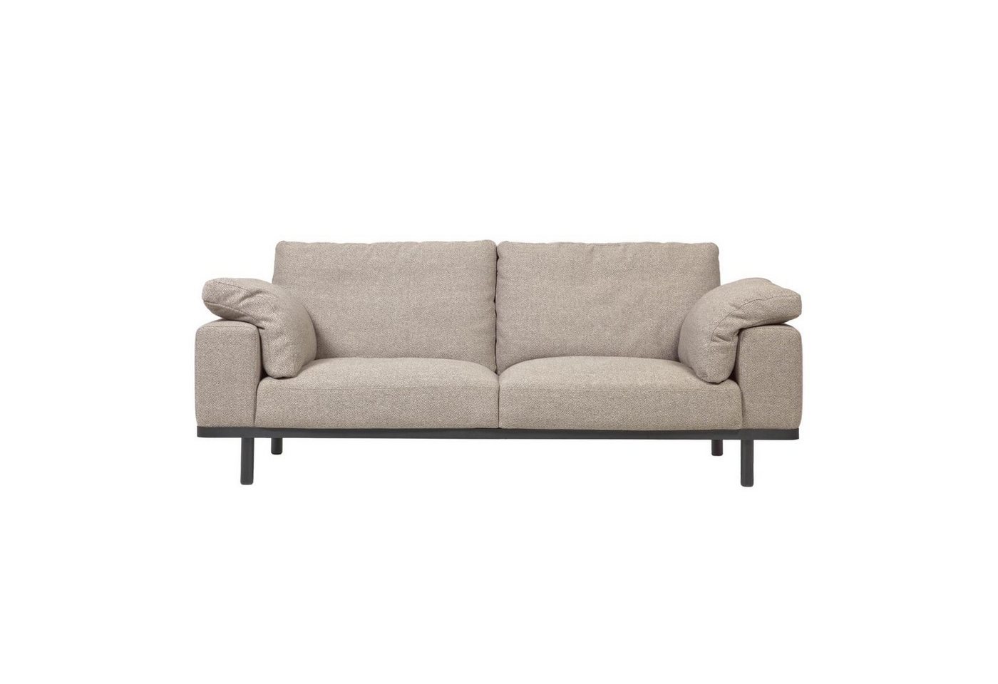 Natur24 Sofa Sofa Noa 3-Sitzer mit beigen Kissen 230cm Couch von Natur24