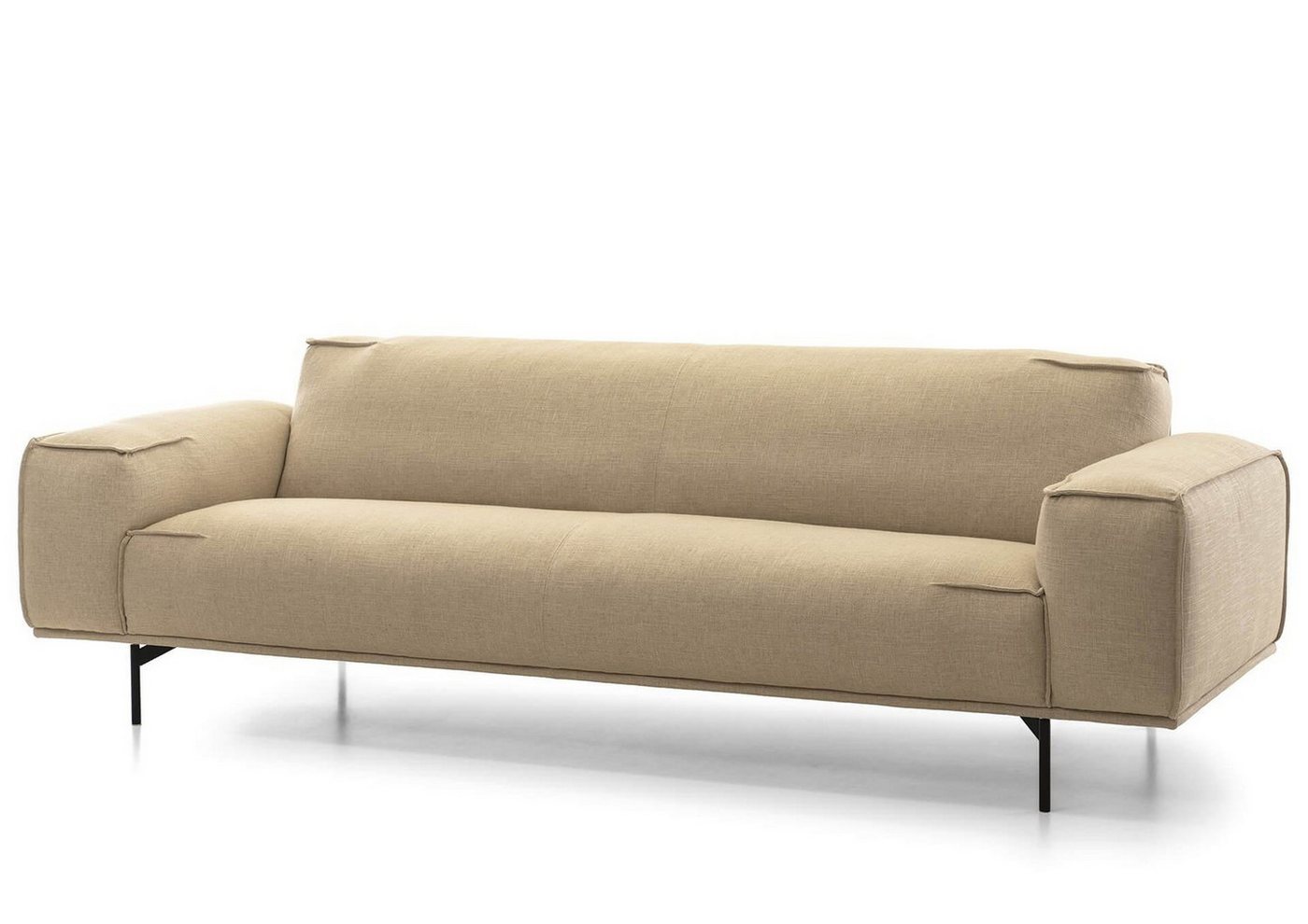 Natur24 Sofa Walker Sofa 3-Sitzer 232x95 cm Leinen-Optik Beige Natur24 Sofa Walker Sofa 3-Sitzer 232x95 cm Leinen-Optik Beige von Natur24