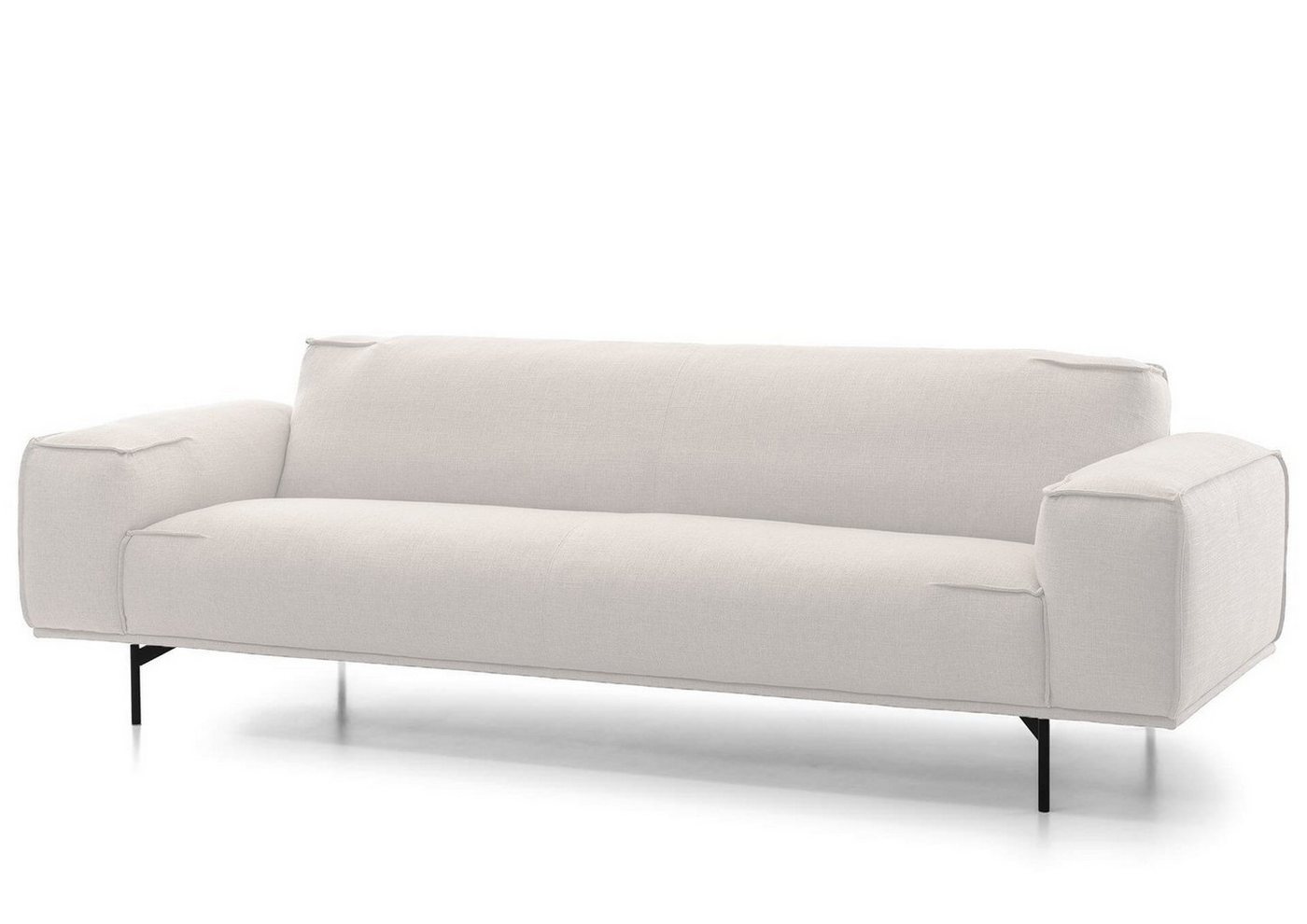 Natur24 Sofa Walker Sofa 3-Sitzer 232x95 cm Leinen-Optik Weiß Natur24 Sofa Walker Sofa 3-Sitzer 232x95 cm Leinen-Optik Weiß von Natur24