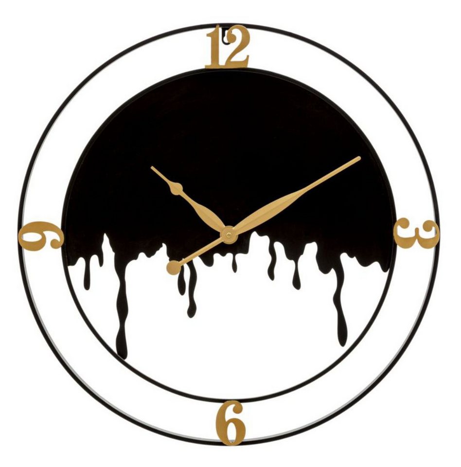 Natur24 Wanduhr Wanduhr Splash 66 x 66 x 4 cm Metall Schwarz Gold Natur24 Wanduhr Wanduhr Splash 66 x 66 x 4 cm Metall Schwarz Gold von Natur24