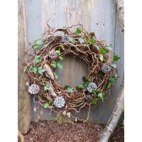 Wilder Großer Naturkranz Türkranz Weihnachten Tür Kranz Naturdeko Türdeko Groß Gartendeko Gartenkranz Landhauskranz Wilder Großer Naturkranz Türkranz Weihnachten Tür Kranz Naturdeko Türdeko Groß Gartendeko Gartenkranz Landhauskranz von NaturDekoPur