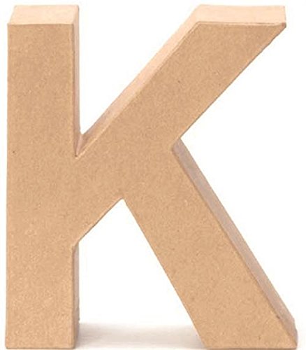 Papp-Buchstabe K 17,5x5,5cm Pappartikel Pappart Bemalen Basteln Dekorieren Braun Pappmaché Papp-Buchstabe K 17,5x5,5cm Pappartikel Pappart Bemalen Basteln Dekorieren Braun Pappmaché von NaturGut
