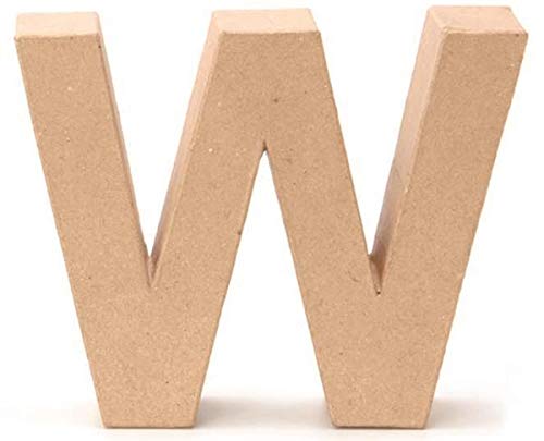 Papp-Buchstabe W 17,5x5,5cm Pappartikel Pappart Bemalen Basteln Dekorieren Braun Pappmaché Papp-Buchstabe W 17,5x5,5cm Pappartikel Pappart Bemalen Basteln Dekorieren Braun Pappmaché von NaturGut