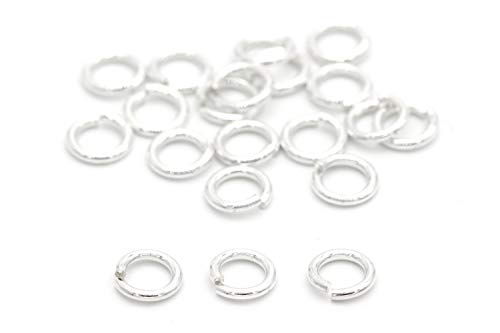 NaturSchatulle Biegeringe 925 Sterling Silber Ø 3-10mm Binderinge I 10 Stück Spaltringe Verbindungsringe Ösen Basteln DIY Schmuckherstellung Nickelfrei (10mm) von NaturSchatulle