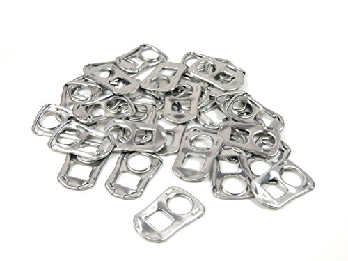 NaturSchatulle Dosen Verschlussringe Ziehlaschen I 50 Stück I Recycelte Dosenlaschen Stay on Tab Metalllasche Schmuck Basteln DIY Schmuckherstellung von NaturSchatulle