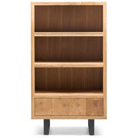 Bücherregal aus Asteiche Massivholz 90 cm breit von Natura Classico