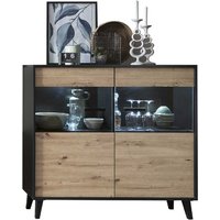 Esszimmer Highboard in Wildeichefarben 118 cm hoch von Natura Classico