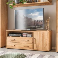 Fernsehmöbel aus Eiche Massivholz Schublade von Natura Classico