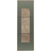 Hängeschrank in Beton Grau und Buche hell 120 cm hoch von Natura Classico