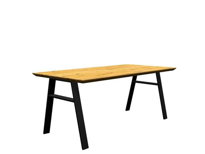 Moderner Küchentisch aus Eiche Massivholz A Fußgestell von Natura-Classico