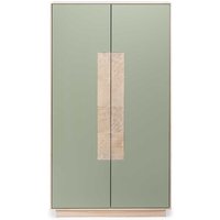 Wohnzimmer Highboard in Beton Grau und Buche hell 160 cm hoch von Natura Classico